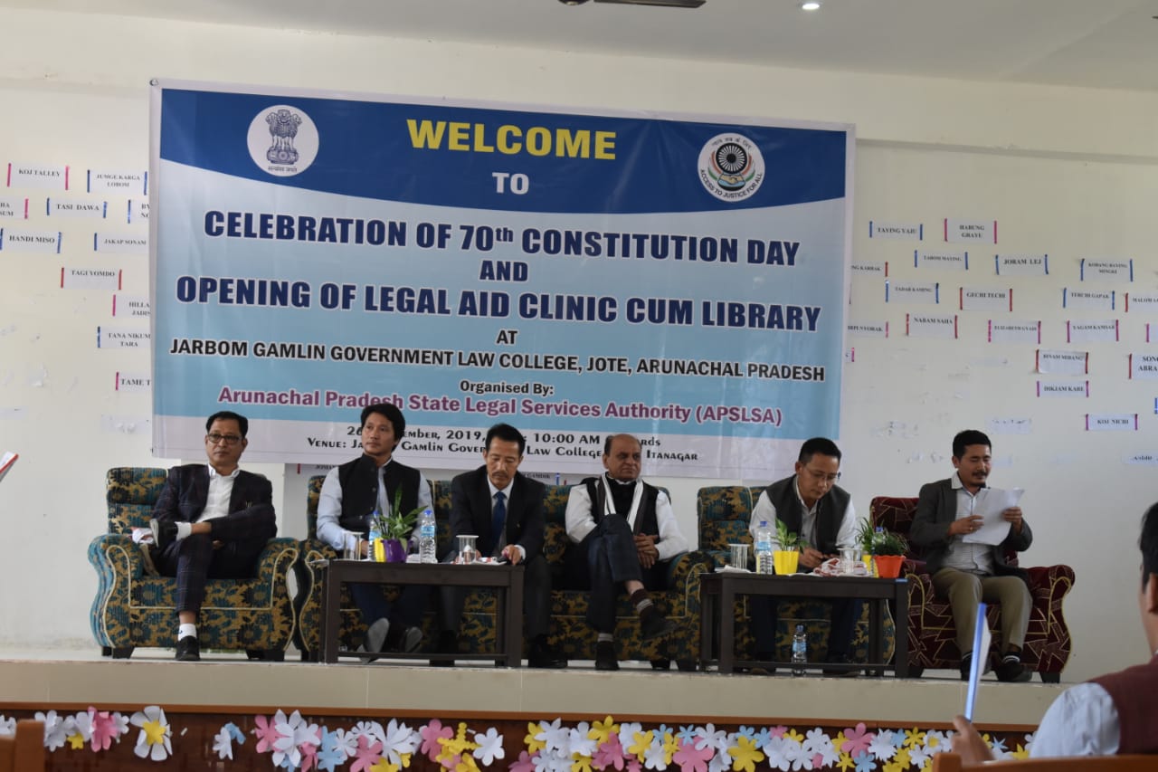 Celebration of 70<sup>th</sup> Constitution Day & Opening of Legal Aid Clinic cum Library.