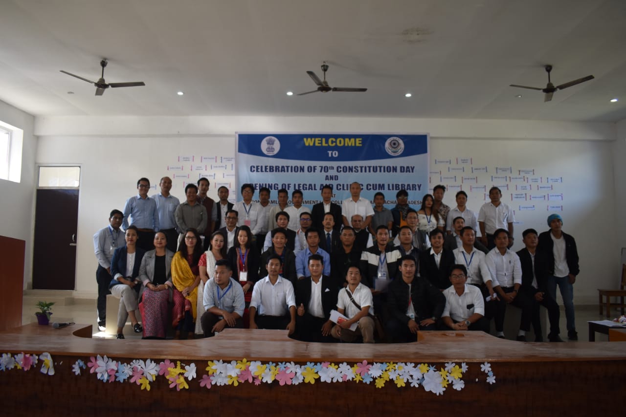 Celebration of 70<sup>th</sup> Constitution Day & Opening of Legal Aid Clinic cum Library.